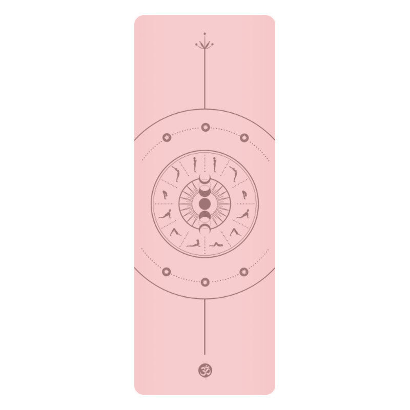 Sun Worship Moon Natural Rubber Yoga Mat PU